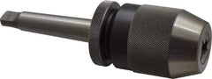 Albrecht - 2MT, 1/32 to 1/2" Capacity, Steel Integral Shank Drill Chuck - Keyless, Taper Shank, 2" Sleeve Diam, 3-3/8" Open Length - Exact Tool & Supply