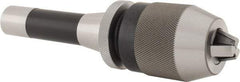 Albrecht - R8, 1/32 to 1/2" Capacity, Steel Integral Shank Drill Chuck - Keyless, Taper Shank, 2" Sleeve Diam, 3-5/16" Open Length - Exact Tool & Supply