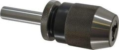 Albrecht - 1/32 to 1/2" Capacity, Steel Integral Shank Drill Chuck - Keyless, Straight Shank, 2" Sleeve Diam, 3-1/8" Open Length - Exact Tool & Supply
