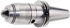 Albrecht - CAT50, 1/32 to 5/8" Capacity, Steel Integral Shank Drill Chuck - Keyed, Taper Shank, 1.97" Sleeve Diam, 3.31" Open Length - Exact Tool & Supply