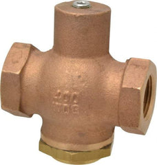Kingston - 3/4" Brass Check Valve - Inline, FNPT x FNPT, 400 WOG - Exact Tool & Supply