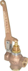 Kingston - 3/8" Pipe, 400 Max psi, Buna N Disc, Self Closing Control Valve - Pull Lever, FNPT x FNPT End Connections - Exact Tool & Supply