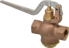 Kingston - 1/2" Pipe, 400 Max psi, Buna N Disc, Self Closing Control Valve - Squeeze Lever, FNPT x FNPT End Connections - Exact Tool & Supply