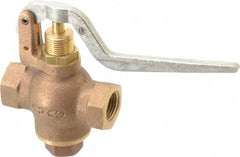 Kingston - 1/2" Pipe, 400 Max psi, Buna N Disc, Self Closing Control Valve - Balanced Valve Squeeze Lever, FNPT x FNPT End Connections - Exact Tool & Supply