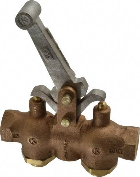 Kingston - 1/2" NPT Hoist Control Valve - Locking Style Lever & 200 Max psi - Exact Tool & Supply