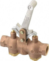 Kingston - 1/2" NPT Hoist Control Valve - Dead Man Style Lever & 200 Max psi - Exact Tool & Supply