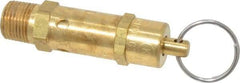 Kingston - 3/8" Inlet, ASME Safety Relief Valve - 150 Max psi, Brass - Exact Tool & Supply