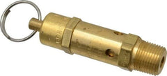 Kingston - 3/8" Inlet, ASME Safety Relief Valve - 200 Max psi, Brass - Exact Tool & Supply