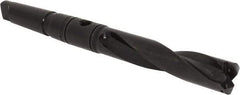 Allied Machine and Engineering - Series 2.5, 1-3/16 to 1-3/8" Diam, 4MT Taper Shank, Helical Flute Spade Drill - 5-3/8" Max Depth, 8-37/64" Body Length, 13-1/16" OAL, Intermediate Length, Through Coolant - Exact Tool & Supply