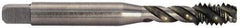 Balax - 5/16-24 UNF 3 Flute Modified Bottoming Spiral Flute Tap - Powdered Metal, Bright Finish, 2-23/32" OAL, Right Hand Flute, Right Hand Thread, Oversize, H6 - Exact Tool & Supply