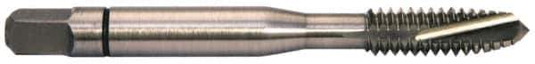 Balax - #10-24 UNC, 3 Flute, Bright Finish, Powdered Metal Spiral Point Tap - Plug Chamfer, Right Hand Thread, 2-3/8" OAL, 0.64" Thread Length, 0.194" Shank Diam, Series BX150 - Exact Tool & Supply