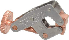 Kant Twist - 200 Lb, 3/4" Max Opening, 3/8" Open Throat Depth, 3/8" Closed Throat Depth, Cantilever Clamp - High Tensile Steel Jaw, Round Handle, 1-1/2" OAL, 1-3/8" Max Width - Exact Tool & Supply
