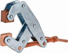 Kant Twist - 1,500 Lb, 3" Max Opening, 1-1/4" Open Throat Depth, 1-3/4" Closed Throat Depth, Cantilever Clamp - High Tensile Steel Jaw, T-Handle, 5-1/4" OAL, 5" Max Width - Exact Tool & Supply