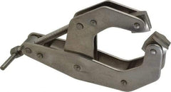 Kant Twist - 1,500 Lb, 4-1/2" Max Opening, 2-1/4" Open Throat Depth, 2-1/2" Closed Throat Depth, Cantilever Clamp - Stainless Steel Jaw, T-Handle, 7" OAL, 6-3/4" Max Width - Exact Tool & Supply