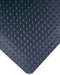 Wearwell - 20' Long x 3' Wide, Dry Environment, Anti-Fatigue Matting - Black, Vinyl with Nitrile Blend Base, Beveled on 4 Sides - Exact Tool & Supply