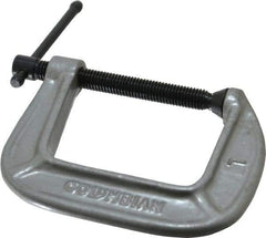 Wilton - Light-Duty 2-1/2" Max Opening, 2-1/2" Throat Depth, Ductile Iron Standard C-Clamp - 1,005 Lb Capacity, 0" Min Opening, Standard Throat Depth - Exact Tool & Supply