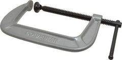 Wilton - Light-Duty 6" Max Opening, 3-1/4" Throat Depth, Ductile Iron Standard C-Clamp - 1,400 Lb Capacity, 0" Min Opening, Standard Throat Depth - Exact Tool & Supply