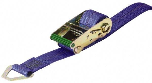 Wesco Industrial Products - 12' Long x 2-1/8" Wide, 1 Ply, Nylon Web Sling - Blue, with Delta Rings - Exact Tool & Supply
