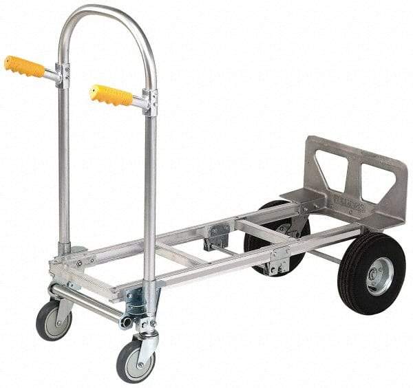 Value Collection - 51-3/4" OAH Hand Truck - Dual Grip/Loop Handle, Aluminum - Exact Tool & Supply
