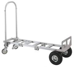 Value Collection - 61-1/2" OAH Hand Truck - Dual Loop Handle, Aluminum - Exact Tool & Supply