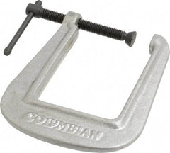 Wilton - Light-Duty 2" Max Opening, 3-1/2" Throat Depth, Ductile Iron Standard C-Clamp - 450 Lb Capacity, 0" Min Opening, Deep Throat - Exact Tool & Supply