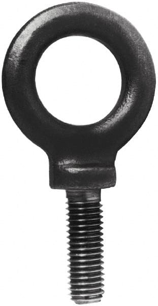 Made in USA - Steel, M10x1.50 Thread, Fixed Lifting Eye Bolt - Exact Tool & Supply