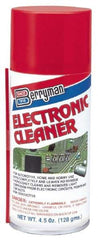 Berryman Products - Light Hydrotreated Naphtha Electrical Cleaner - 4.5 oz Aerosol Can - Exact Tool & Supply