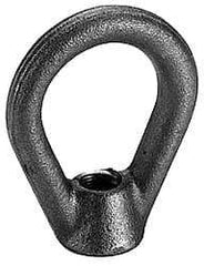 Gibraltar - 10,000 Lb Capacity, 1-8 Thread, Stainless Steel Lifting Eye Nut - Grade 304, 5" High, 1-3/4" Inside & 3-3/4" Outside Eye Diam, 29/32" Bell/Base Width - Exact Tool & Supply