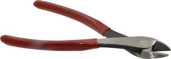 Proto - 8-1/2" OAL, Diagonal Cutter - 3/4" Jaw Length x 1-7/32" Jaw Width, Round Head, Plastisol Handle - Exact Tool & Supply
