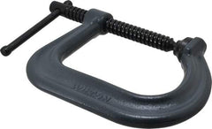 Wilton - Regular-Duty 4" Max Opening, 4" Throat Depth, Forged Steel Standard C-Clamp - 4,100 Lb Capacity, 0" Min Opening, Square Deep Throat - Exact Tool & Supply