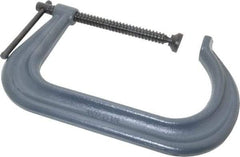 Wilton - Regular-Duty 8" Max Opening, 6" Throat Depth, Forged Steel Standard C-Clamp - 5,900 Lb Capacity, 2" Min Opening, Square Deep Throat - Exact Tool & Supply