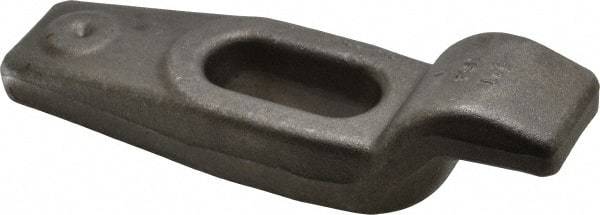 Made in USA - 6" OAL x 1-3/4" Overall Width x 1-9/16" Overall Height, Gooseneck Clamp - Grade ASTM A521, Class CA Carbon Steel, 7/16" Nose Height x 1-1/4" Nose Width, 1-11/16" Slot Len x 11/16" Slot Width, 1-1/8" Neck Len - Exact Tool & Supply