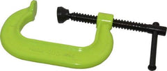 Wilton - Regular-Duty 3" Max Opening, 2-1/2" Throat Depth, Forged Steel Standard C-Clamp - 3,500 Lb Capacity, 0" Min Opening, Deep Throat, Alloy Steel Screw - Exact Tool & Supply