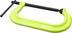 Wilton - Regular-Duty 8-1/4" Max Opening, 5" Throat Depth, Forged Steel Standard C-Clamp - 6,900 Lb Capacity, 0" Min Opening, Deep Throat, Alloy Steel Screw - Exact Tool & Supply