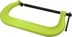 Wilton - Regular-Duty 12-1/4" Max Opening, 6-5/16" Throat Depth, Forged Steel Standard C-Clamp - 9,300 Lb Capacity, 2" Min Opening, Deep Throat, Alloy Steel Screw - Exact Tool & Supply
