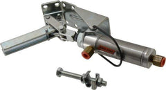 Lapeer - 100 Lb Inner Hold Capacity, Horiz Mount, Air Power Hold-Down Toggle Clamp - 1/8 NPTF Port, 110° Bar Opening, 1-3/8" Height Under Bar - Exact Tool & Supply