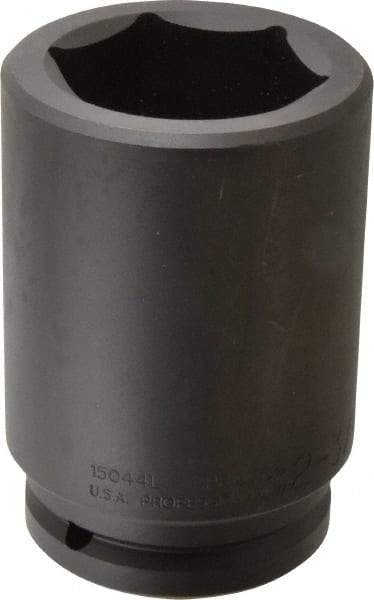 Proto - 1-1/2" Drive 2-3/4" Deep Impact Socket - 6 Points, 6-1/8" OAL - Exact Tool & Supply