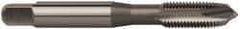 OSG - M8x1.00 Metric Fine, 3 Flute, Bright Finish, High Speed Steel Spiral Point Tap - Plug Chamfer, Right Hand Thread, 2-23/32" OAL, 1-1/8" Thread Length, 0.318" Shank Diam, Series 142 - Exact Tool & Supply