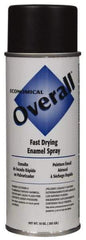 Rust-Oleum - Black, Flat, Enamel Spray Paint - 5 to 8 Sq Ft per Can, 12 oz Container - Exact Tool & Supply