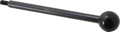 Gibraltar - 1/4-20 Stem, 1" Knob Diam, 3/8" Shaft Diam, Gear Lever Arm with Ball Knob - 1/2" Thread Length, 6" Handle Length, Carbon Steel Shaft, Plastic Knob - Exact Tool & Supply