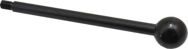 Gibraltar - 5/16-18 Stem, 1" Knob Diam, 3/8" Shaft Diam, Gear Lever Arm with Ball Knob - 1/2" Thread Length, 6" Handle Length, Carbon Steel Shaft, Plastic Knob - Exact Tool & Supply