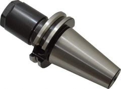Parlec - 1/32" to 3/4" Capacity, 2.95" Projection, CAT40 Taper Shank, DA180 Collet Chuck - 5.637" OAL - Exact Tool & Supply
