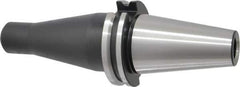 Parlec - CAT40 Taper Shank 3/8" Hole End Mill Holder/Adapter - 1" Nose Diam, 4-1/2" Projection, Through-Spindle Coolant - Exact Tool & Supply