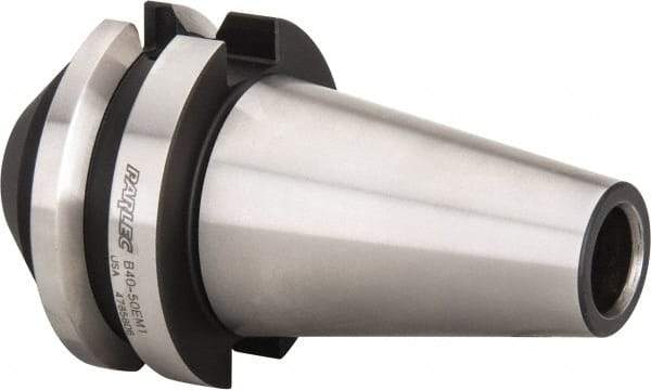 Parlec - BT40 Taper Shank 1/2" Hole End Mill Holder/Adapter - 1-3/4" Nose Diam, 1.75" Projection, Through-Spindle Coolant - Exact Tool & Supply