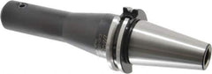 Parlec - CAT40 Taper Shank 1/2" Hole End Mill Holder/Adapter - 1-1/4" Nose Diam, 6" Projection, Through-Spindle Coolant - Exact Tool & Supply
