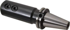 Parlec - CAT40 Taper Shank 1" Hole End Mill Holder/Adapter - 2" Nose Diam, 6" Projection, Through-Spindle Coolant - Exact Tool & Supply