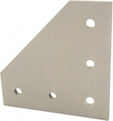 80/20 Inc. - 75mm Wide, Open Shelving Accessory/Component - Aluminum, Clear Anodized Finish, 75mm Long, Use with 25 Series & Bolt Kit 75-3404 - Exact Tool & Supply