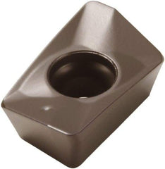 Seco - XOMX120404 MD13 Grade MP1500 Carbide Milling Insert - TiCN/Al2O3 Finish, 0.155" Thick, 0.016" Corner Radius - Exact Tool & Supply