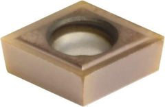 Sumitomo - CCGT32.5.001 EFM Grade AC530U Carbide Turning Insert - TiAlN/AlCrN Finish, 80° Diamond, 3/8" Inscr Circle, 5/32" Thick, 0.0039" Corner Radius - Exact Tool & Supply