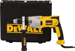 DeWALT - 120 Volt 1/2" Keyed Chuck Electric Hammer Drill - 0 to 56,000 BPM, 0 to 1,200 & 0 to 3,500 RPM, Reversible - Exact Tool & Supply